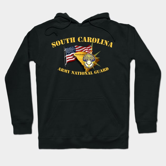 South Carolina - ARNG w Flag Hoodie by twix123844